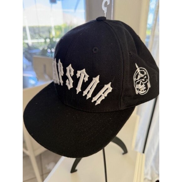 Trapstar Irongate Logo Cap Hat US Seller Skull Black White Made in USA Snap Back - Picture 3 of 9